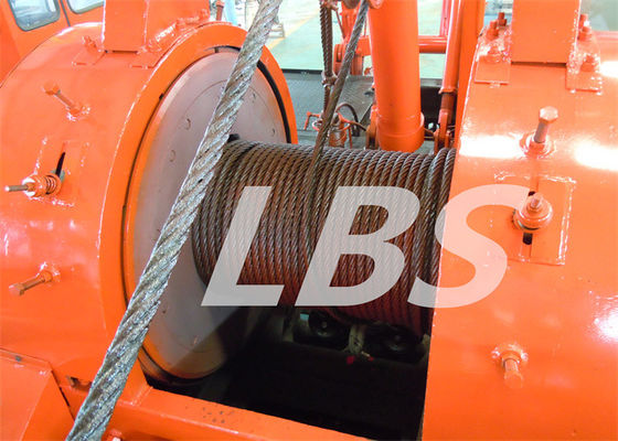 Hoist Winding 20 Tons Oil Rig Drawworks , Steel Rope Winch Single Drum