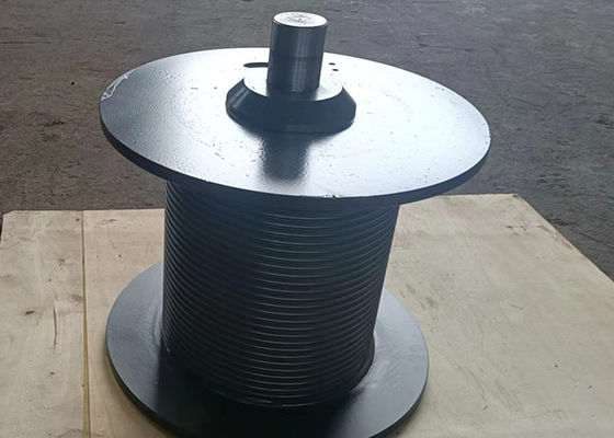 Q355B Material Lebus Grooved Cable Drum For 15Ton Hydraulic Pulling Winch