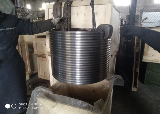 Hot Dip Galvanized Steel Lebus Grooved Sleeves Prevent Damage Winch Drum