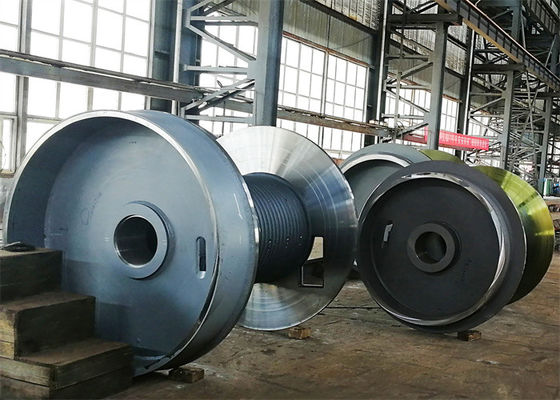 Split Grooved Casings Lebus Sleeve Welded Or Bolted To Winch Drum